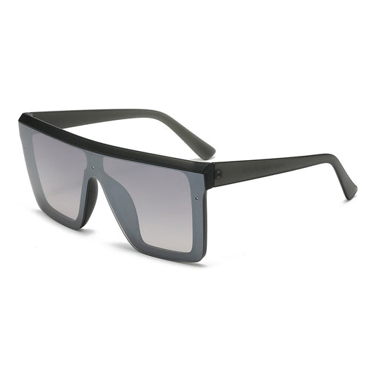 Dollger Black Rectangle Aviator Sunglasses