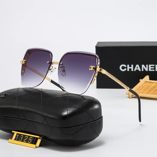 8 colors rimless thin lens metal sunglasses 1325
