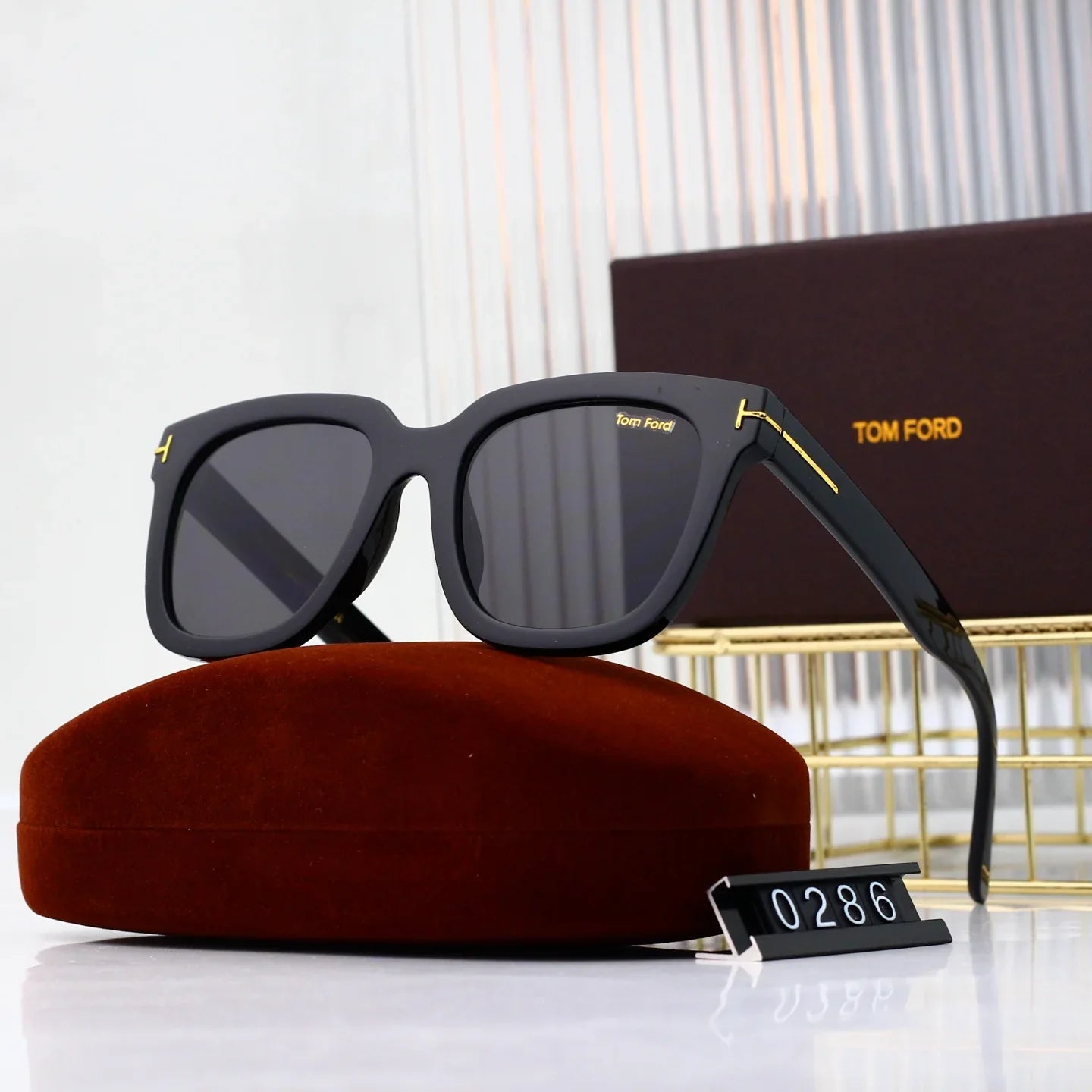 8-color blue light flat mirror HD lens full frame design sunglasses 0286