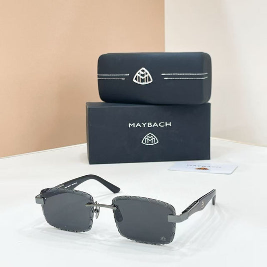 Vintage-style square sunglasses with full-lens diamond-cut facets