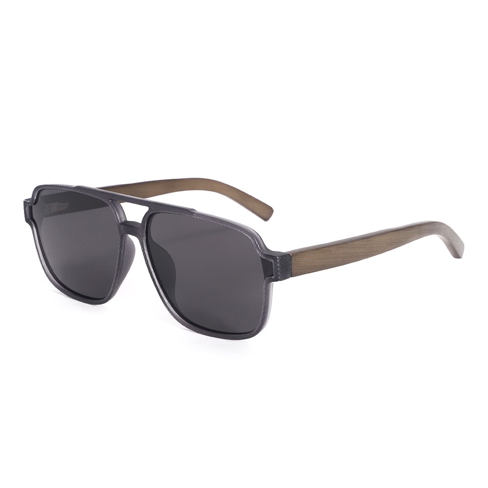 Dollger Black Oversized Aviator Sunglasses
