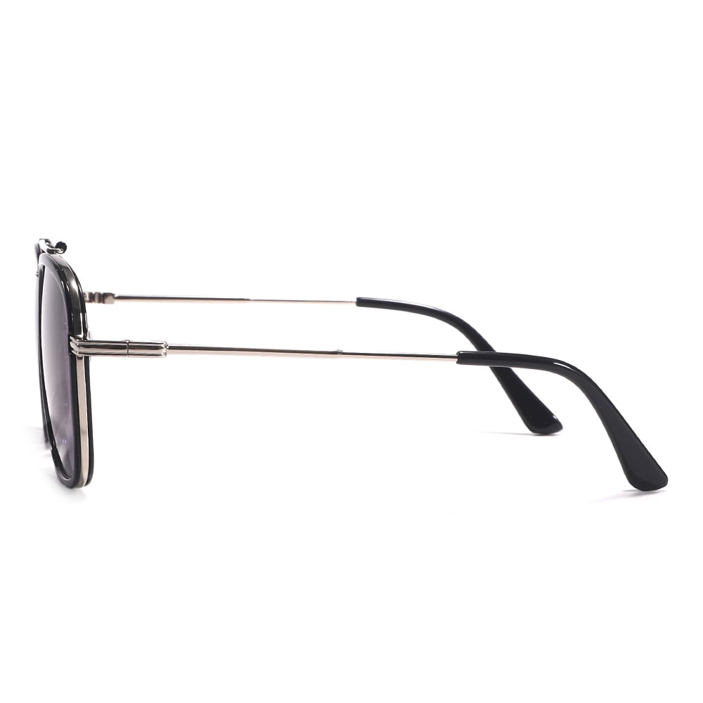 Dollger Square Aviator Black Sunglasses