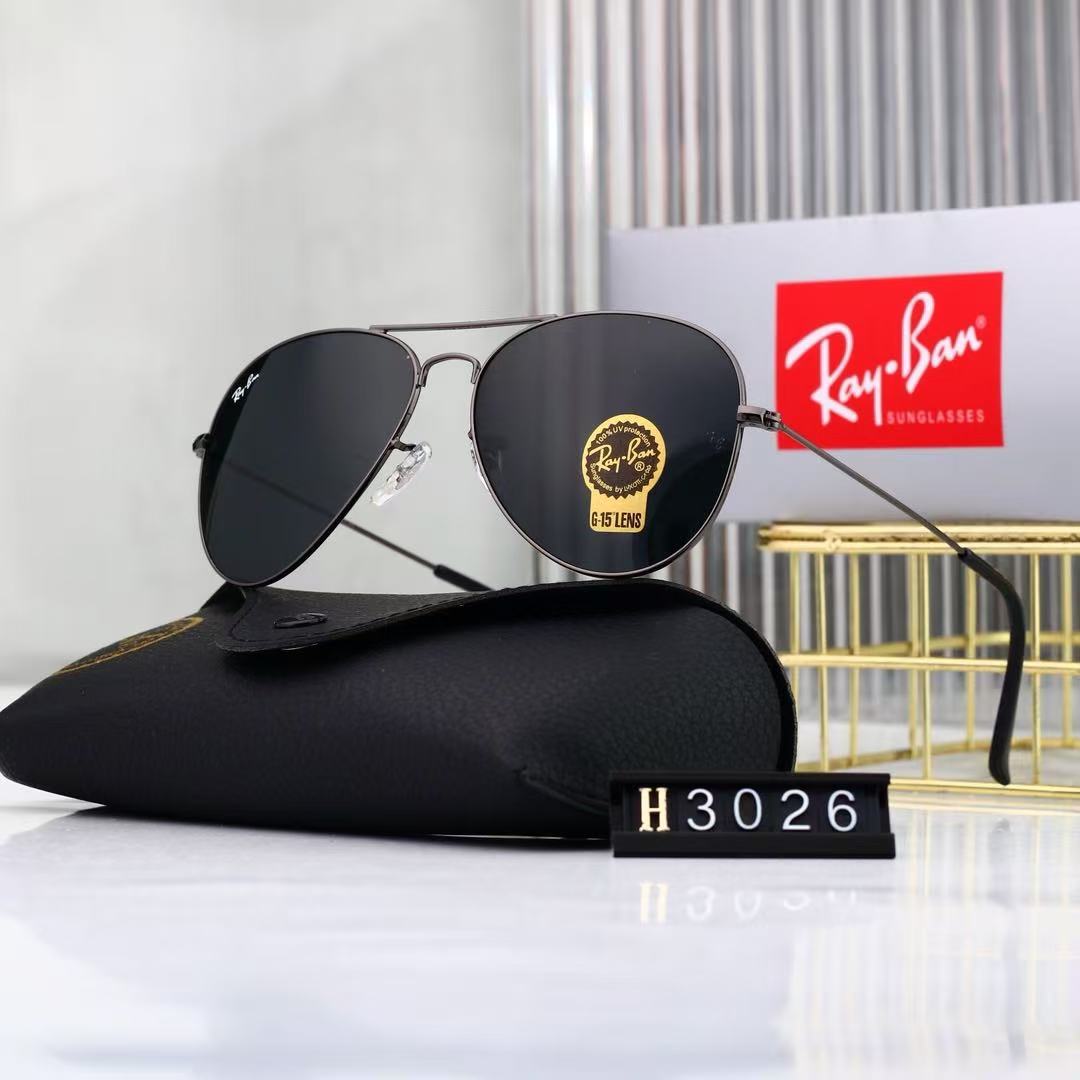 Tempered high-definition glass gradient color-coated aviator sunglasses