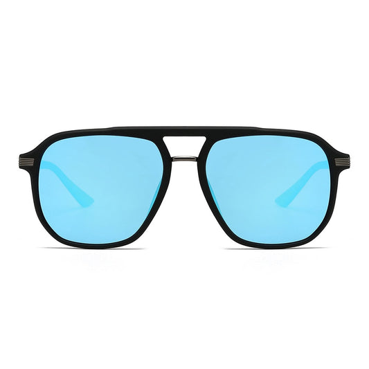Rectangular polarized oversized mirror driving sunglasses