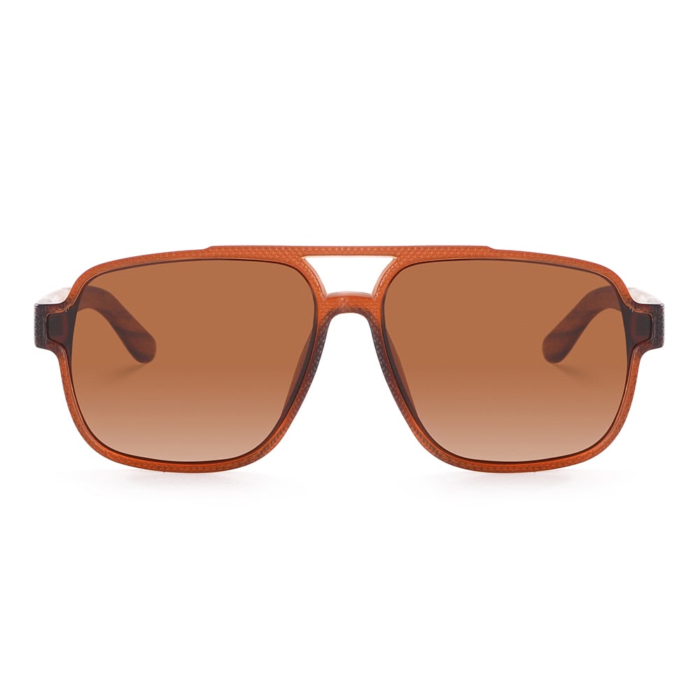 Dollger Black Oversized Aviator Sunglasses