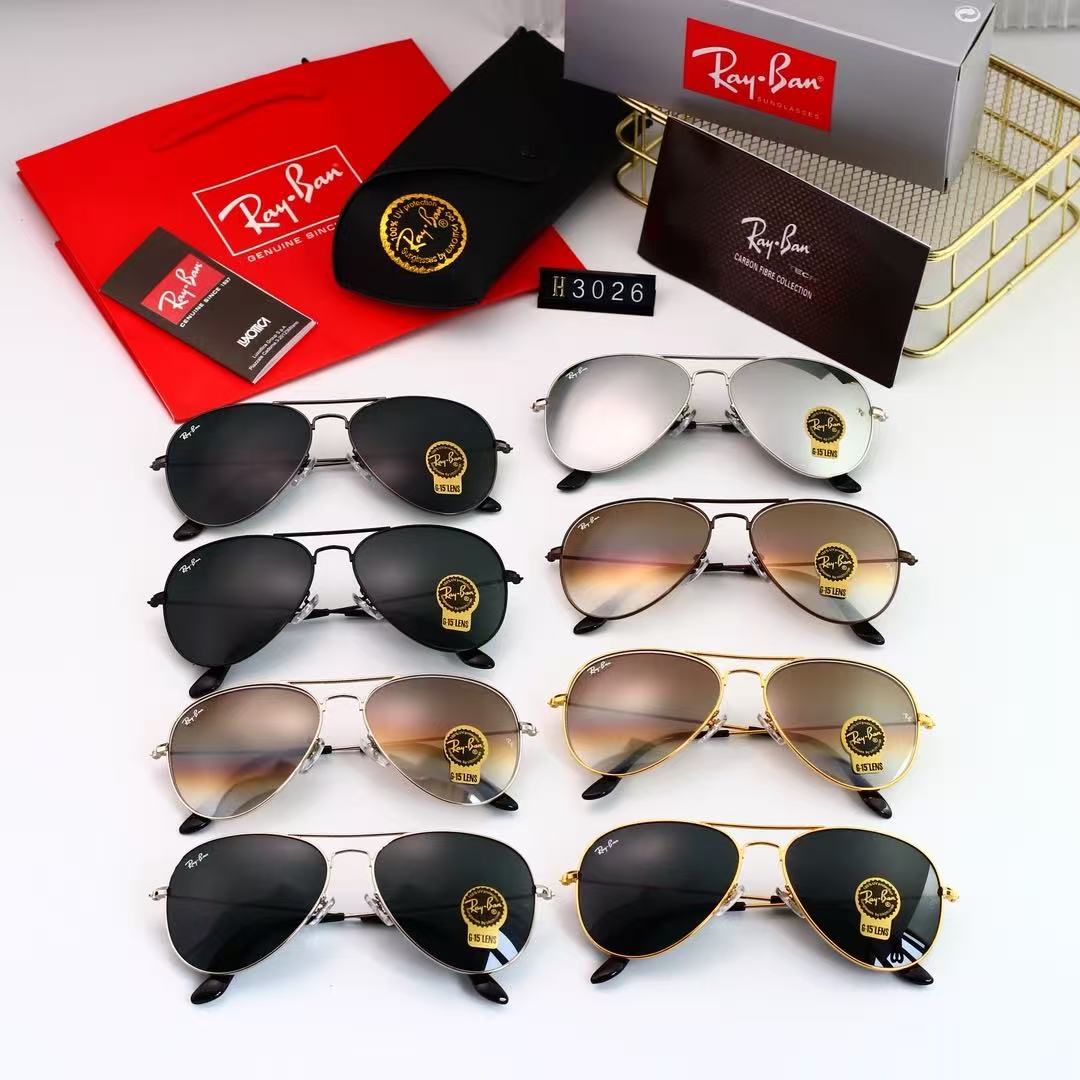 Tempered high-definition glass gradient color-coated aviator sunglasses