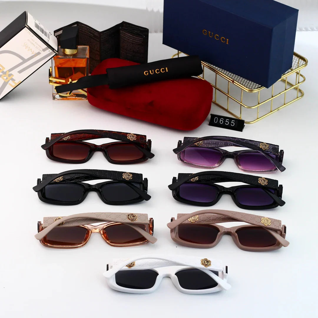 7-color curved nylon HD lenses Full frame sunglasses   0655
