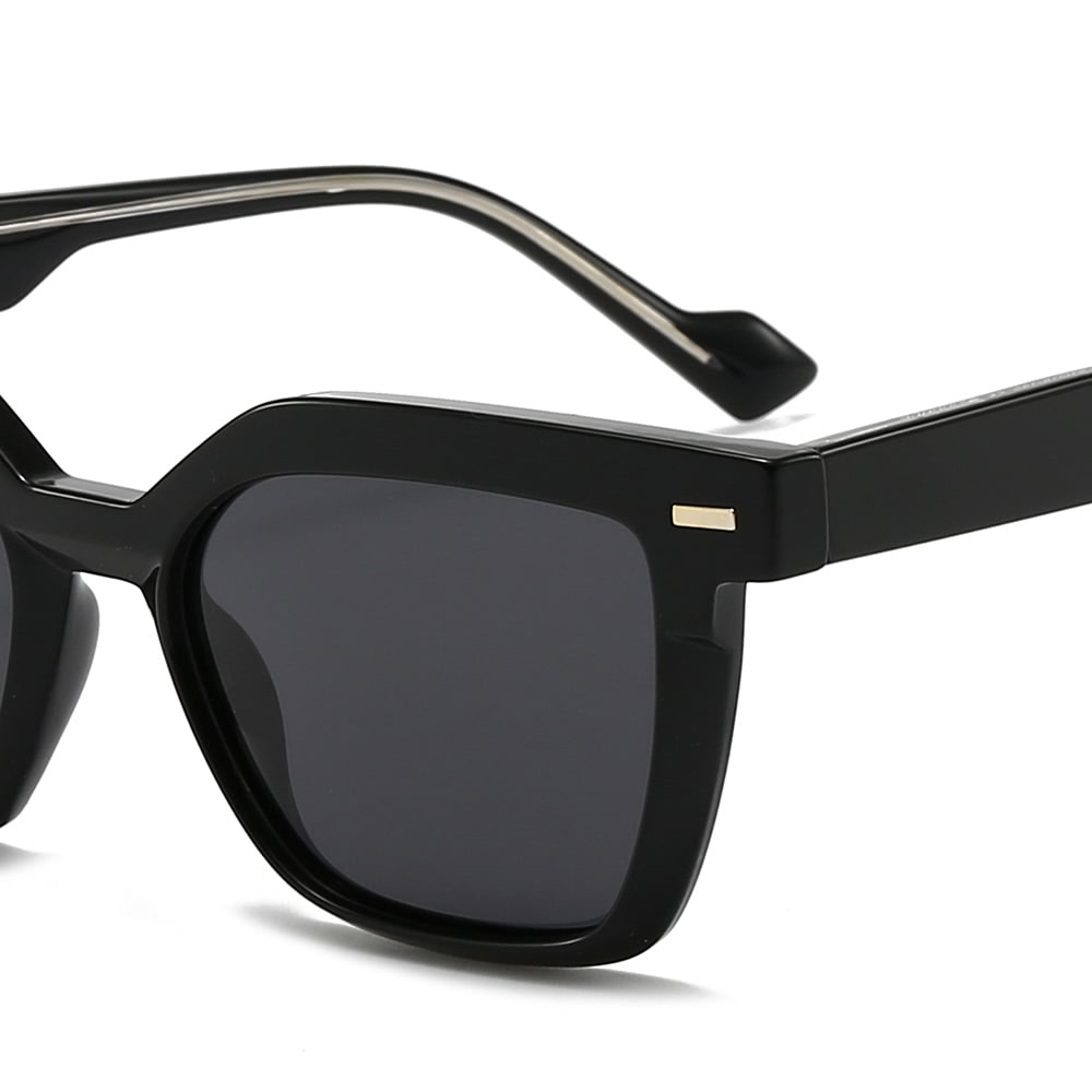 Dollger Wide Thick Square Tinted Sunglasses