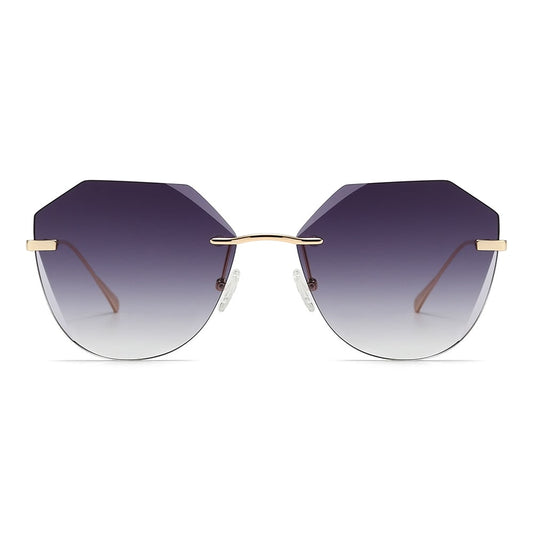 Dollger Irregular Round Tinted Sunglasses