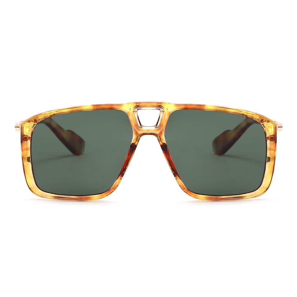 Dollger Vintage Bridge Square Tinted Sunglasses