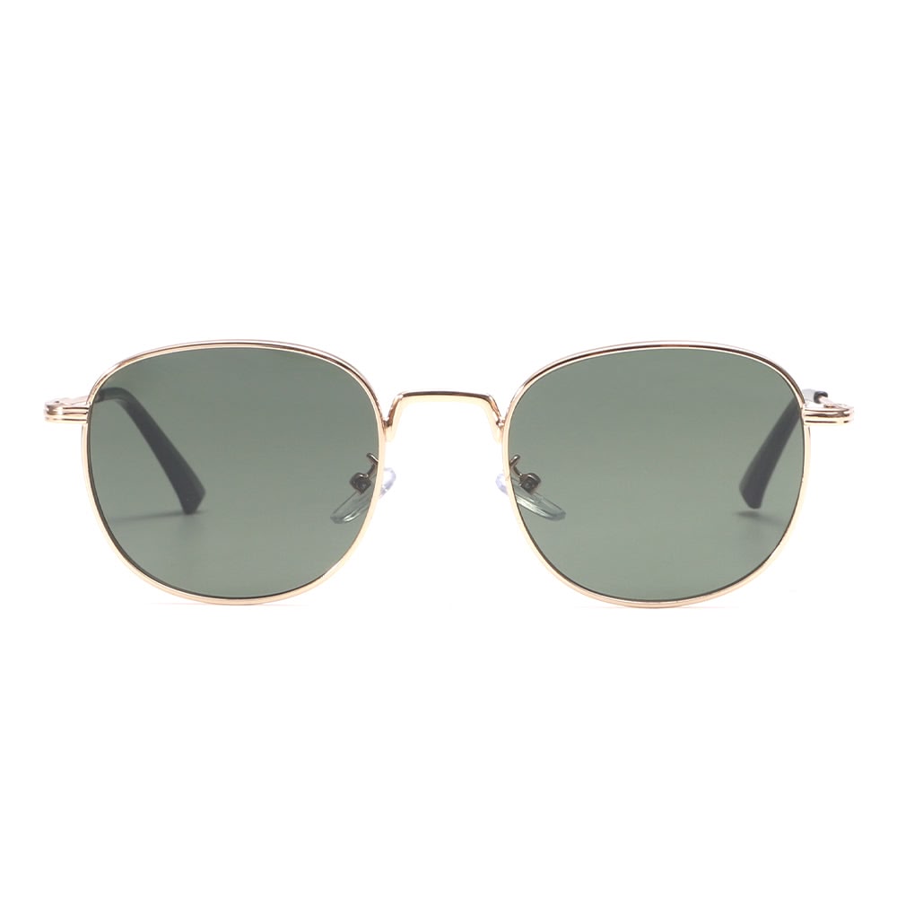 Dollger Rose Gold Retro-Vintage Round Tinted Sunglasses