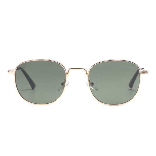 Dollger Rose Gold Retro-Vintage Round Tinted Sunglasses