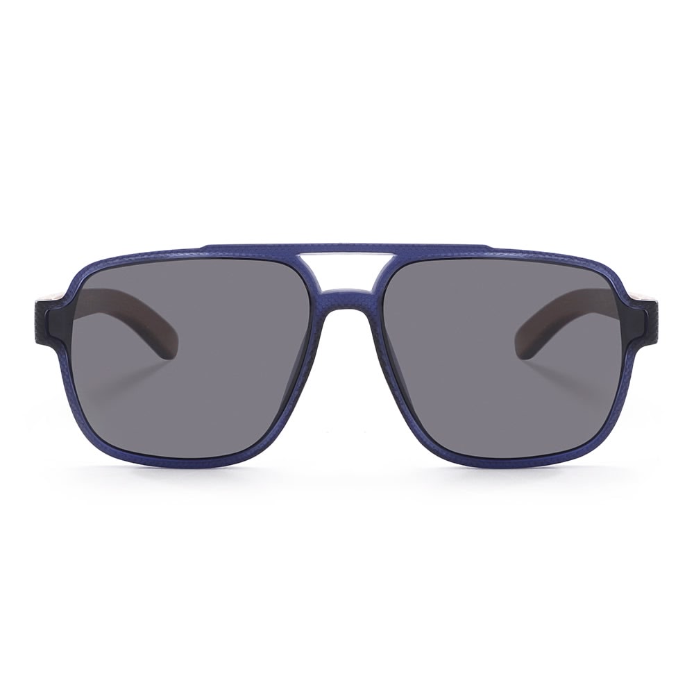 Dollger Black Oversized Aviator Sunglasses