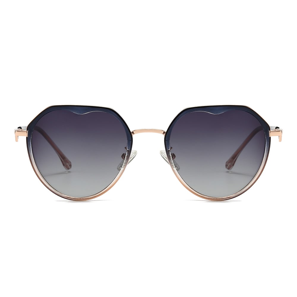 Dollger Gradient Lens  Round Sunglasses
