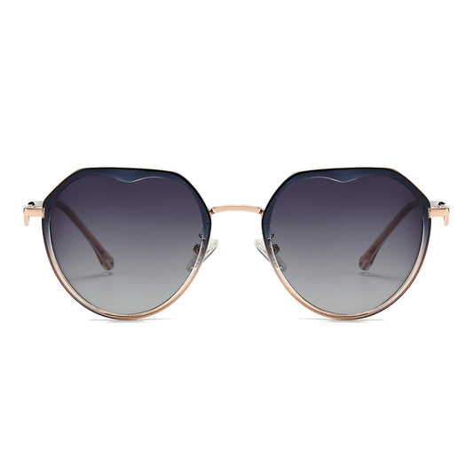 Dollger Gradient Lens  Round Sunglasses