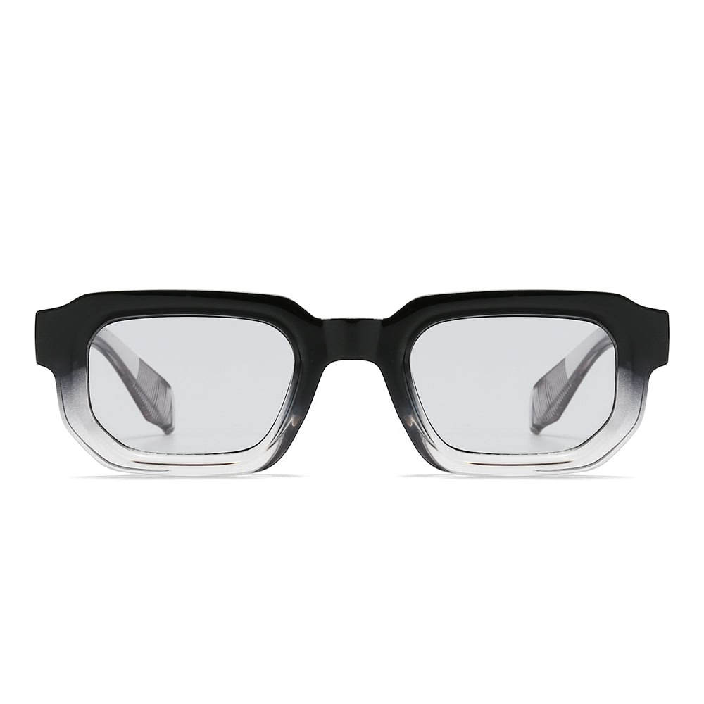 Dollger Acetate Rectangle Full-Rim Tinted Sunglasses