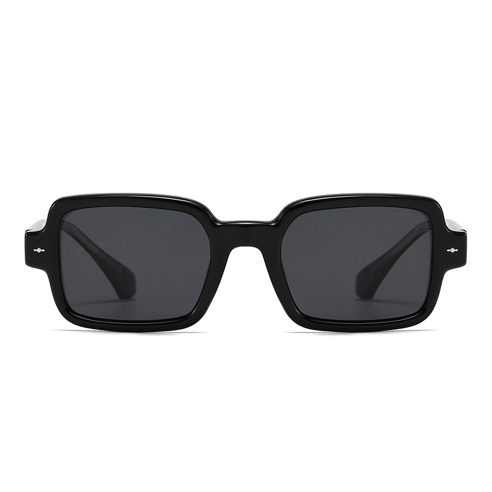Dollger Square 90s Retro Clear Sunglasses