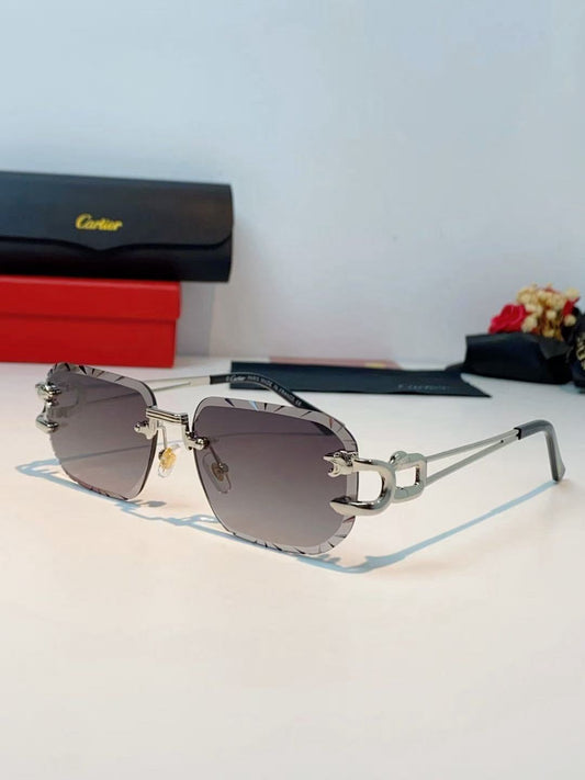 2026 New Gradient Square Rimless UV-Protection Sunglasses
