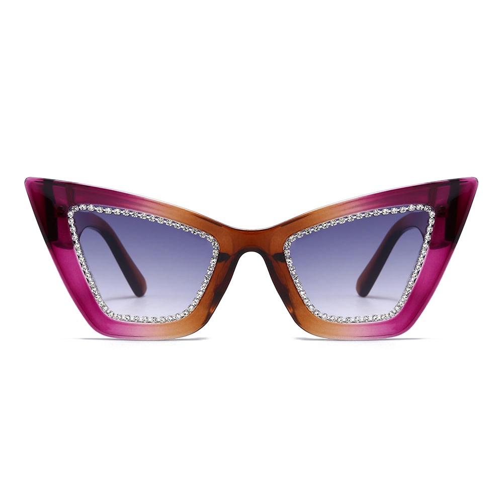 Dollger Retro-Vintage Lightweight Cat-Eye Tinted Sunglasses