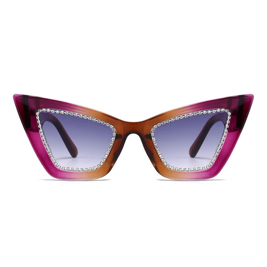 Dollger Retro-Vintage Lightweight Cat-Eye Tinted Sunglasses
