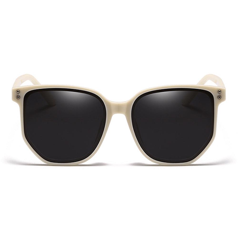 Retro Circle Frame Resin Sunglasses