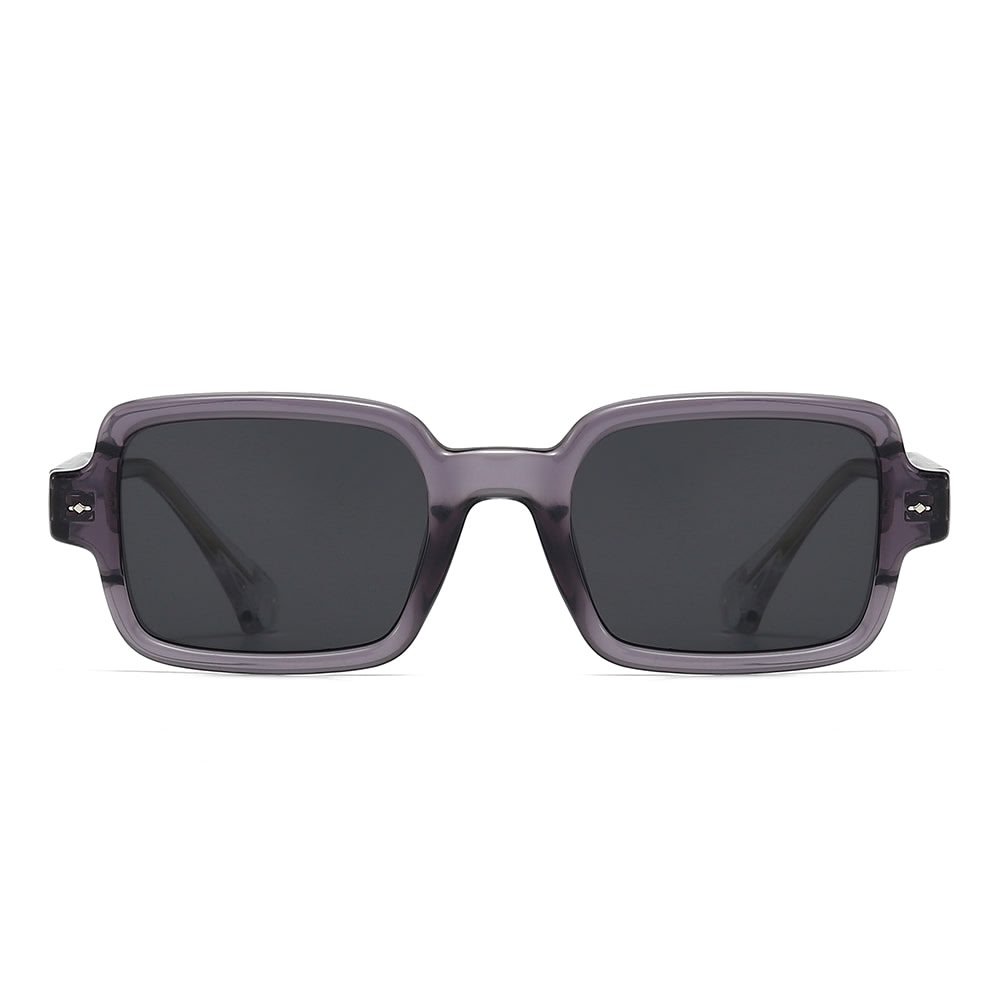 Dollger Square 90s Retro Clear Sunglasses