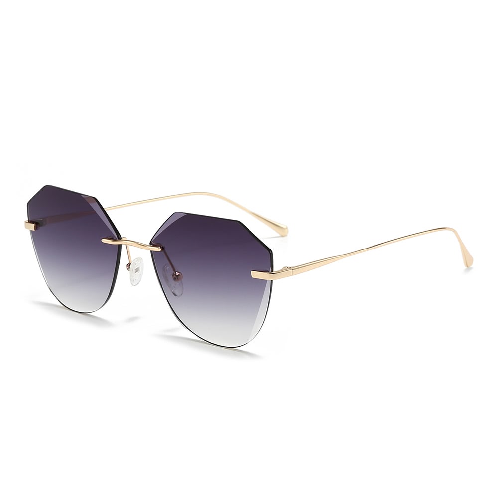 Dollger Irregular Round Tinted Sunglasses