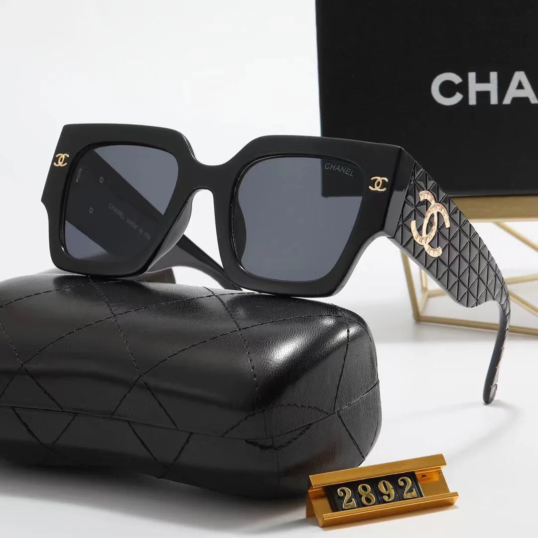 6 Colors Fashion Frame Big LOGO Sunglasses  2892
