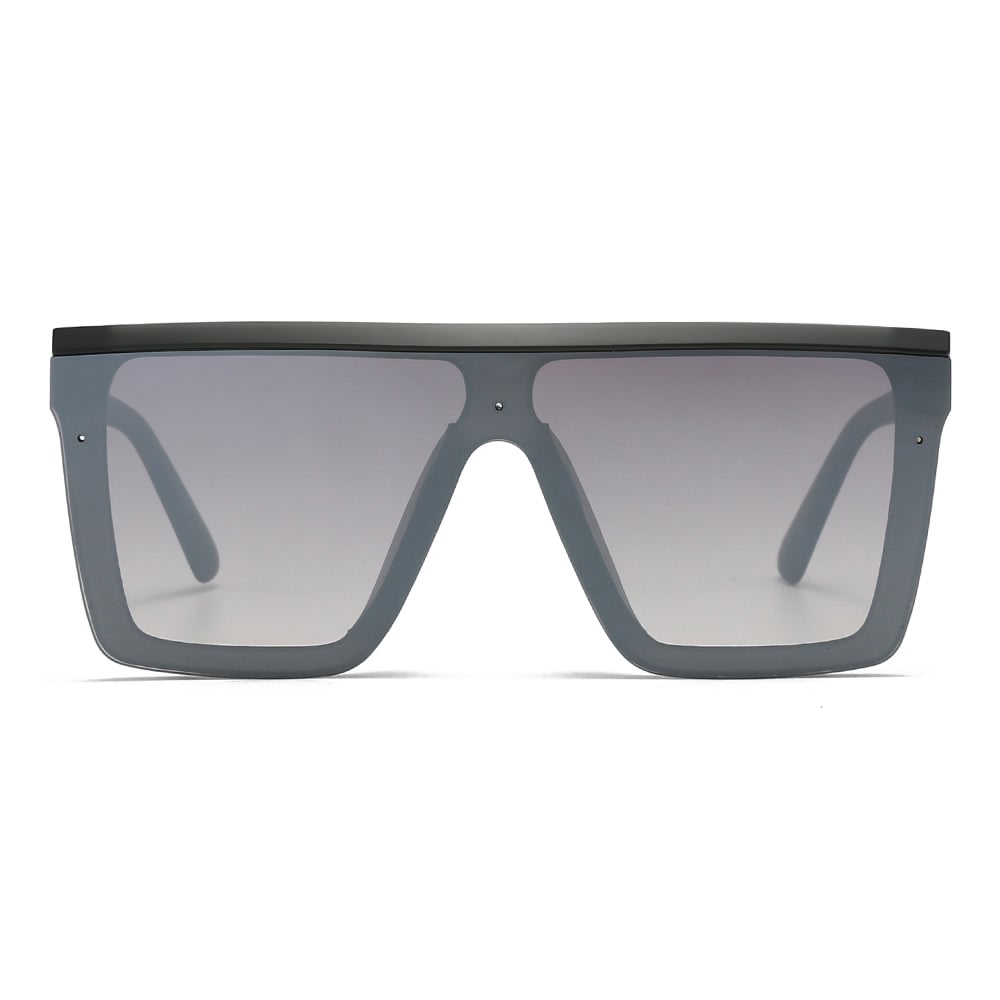 Dollger Black Rectangle Aviator Sunglasses