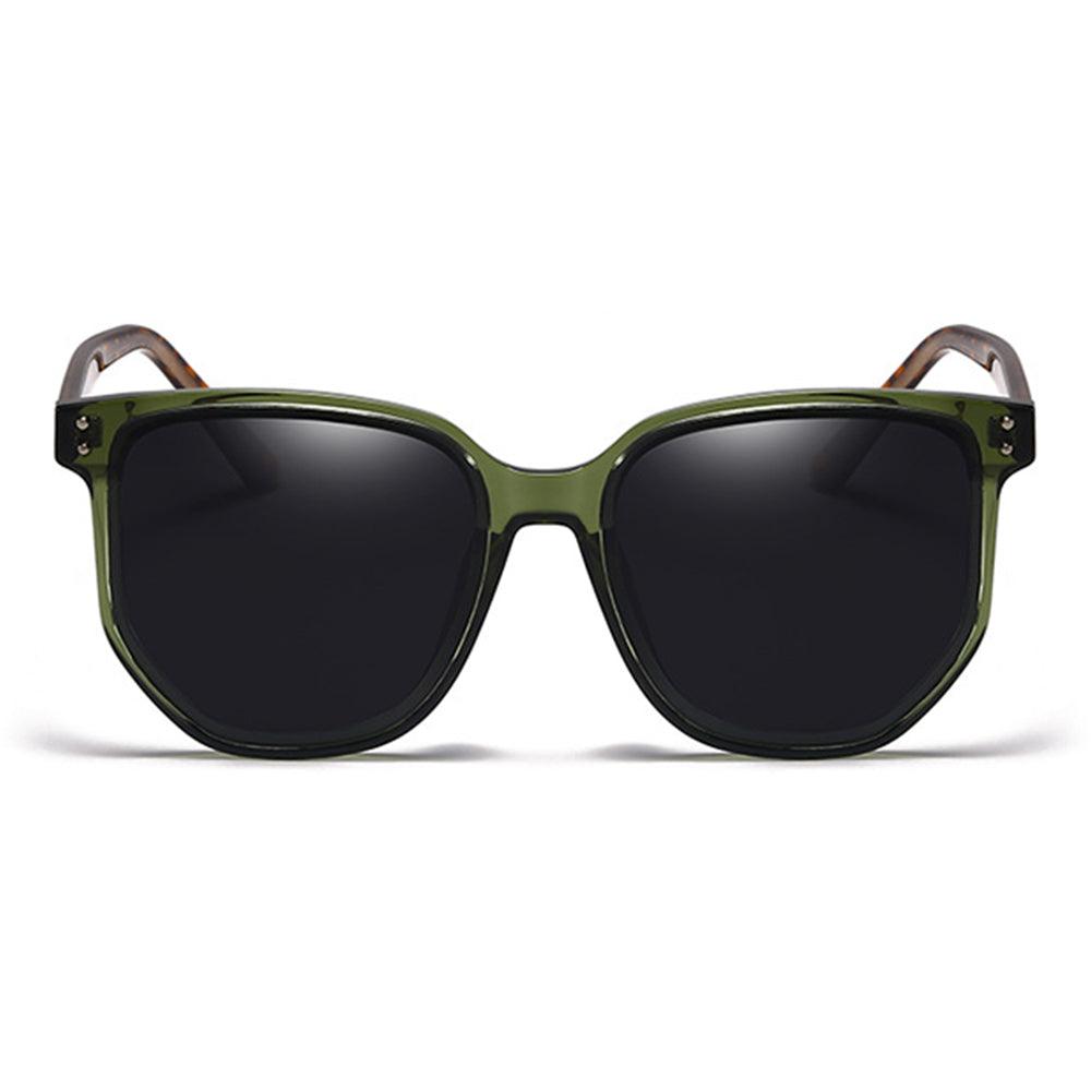 Retro Circle Frame Resin Sunglasses