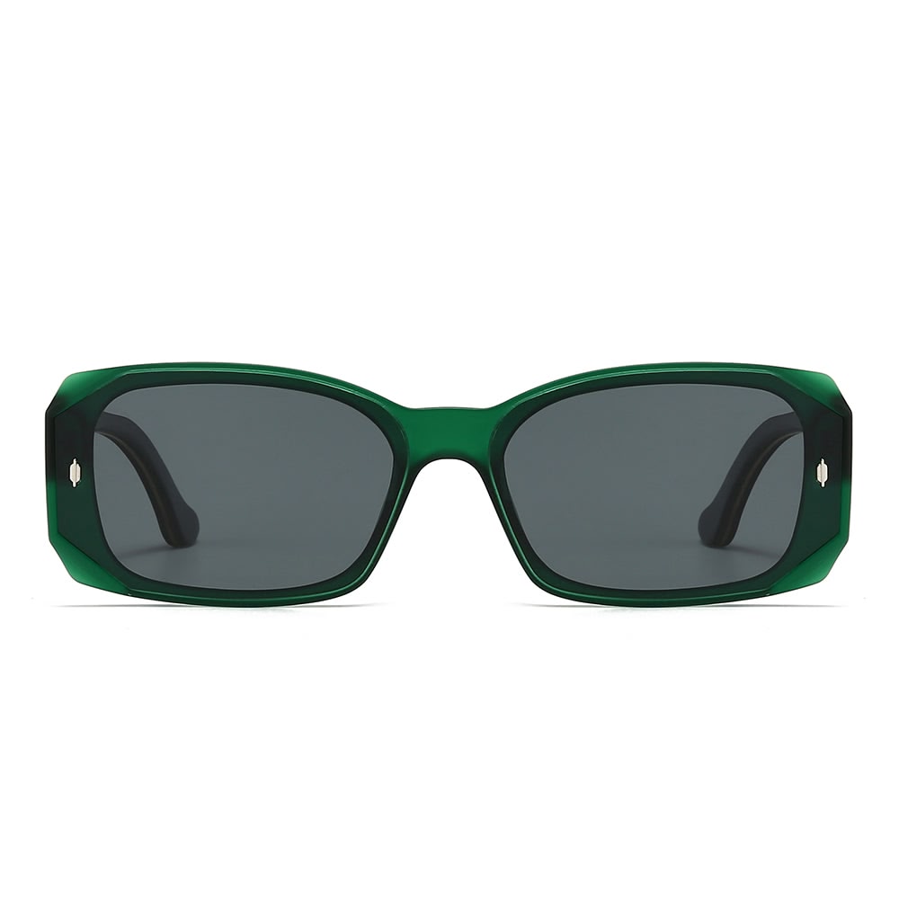 Dollger Square Wooden Temples Retro Sunglasses