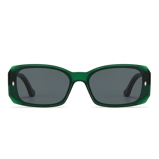 Dollger Square Wooden Temples Retro Sunglasses