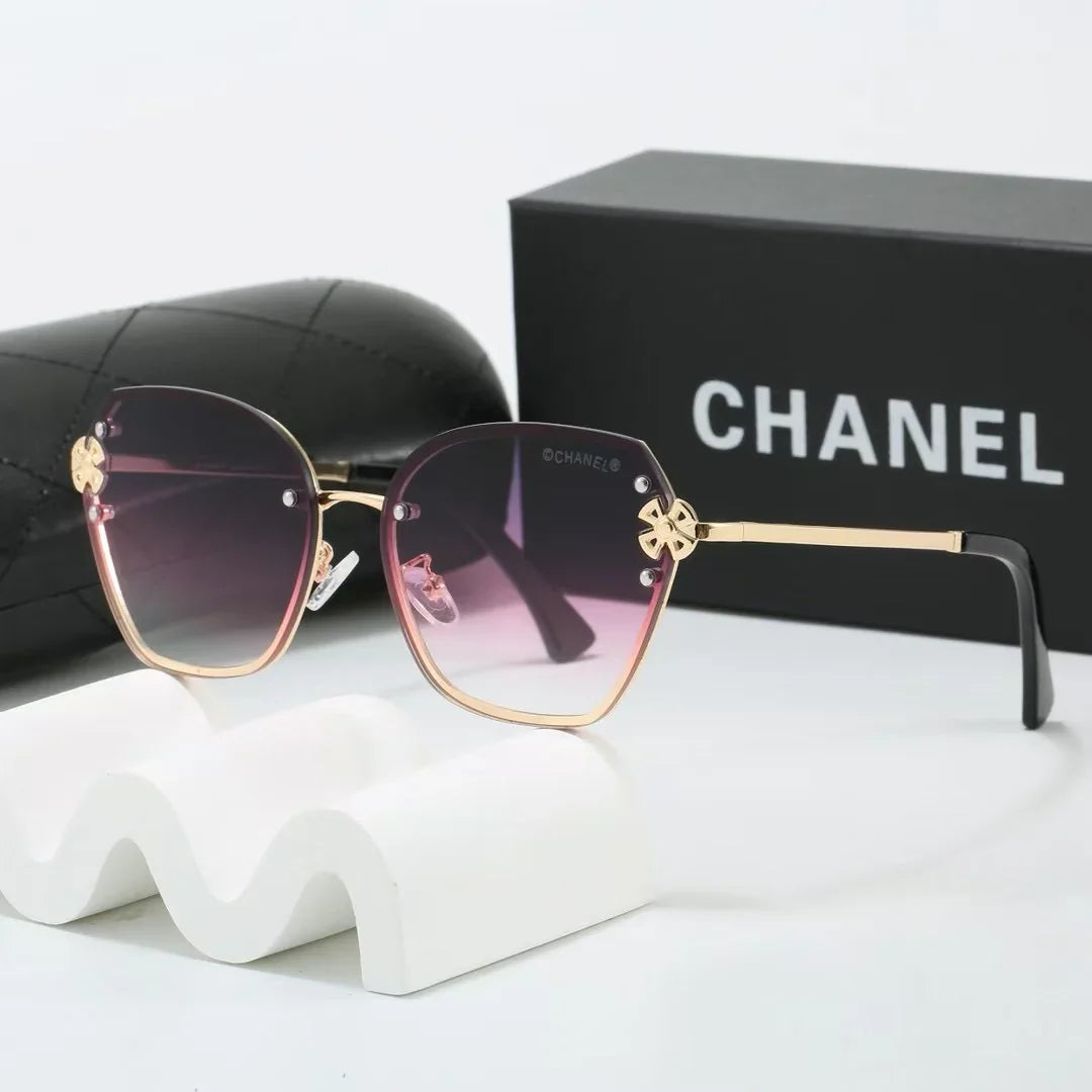 7 colors frameless metal thin lens sunglasses