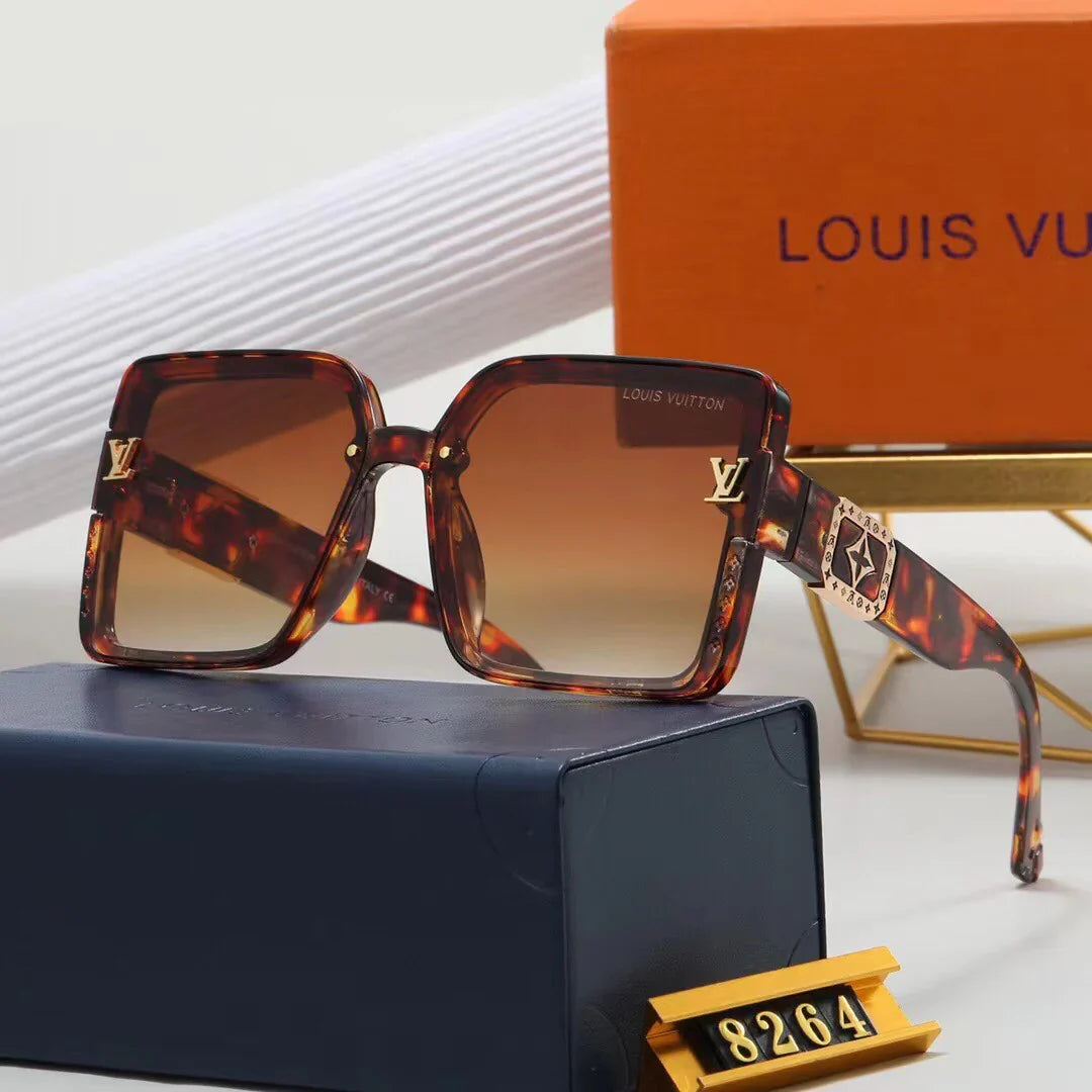 7 colors high-end square frame sunglasses  8264