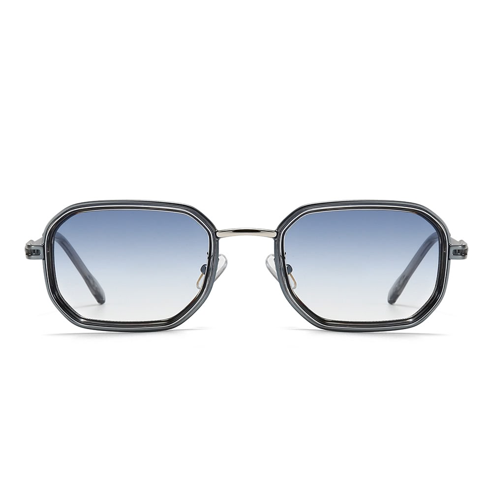 Dollger Retro-Vintage Rectangle Geometric Tinted Sunglasses