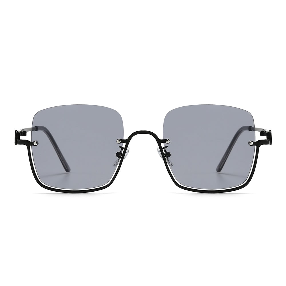 Dollger Square Semi-Rimless Tinted Sunglasses