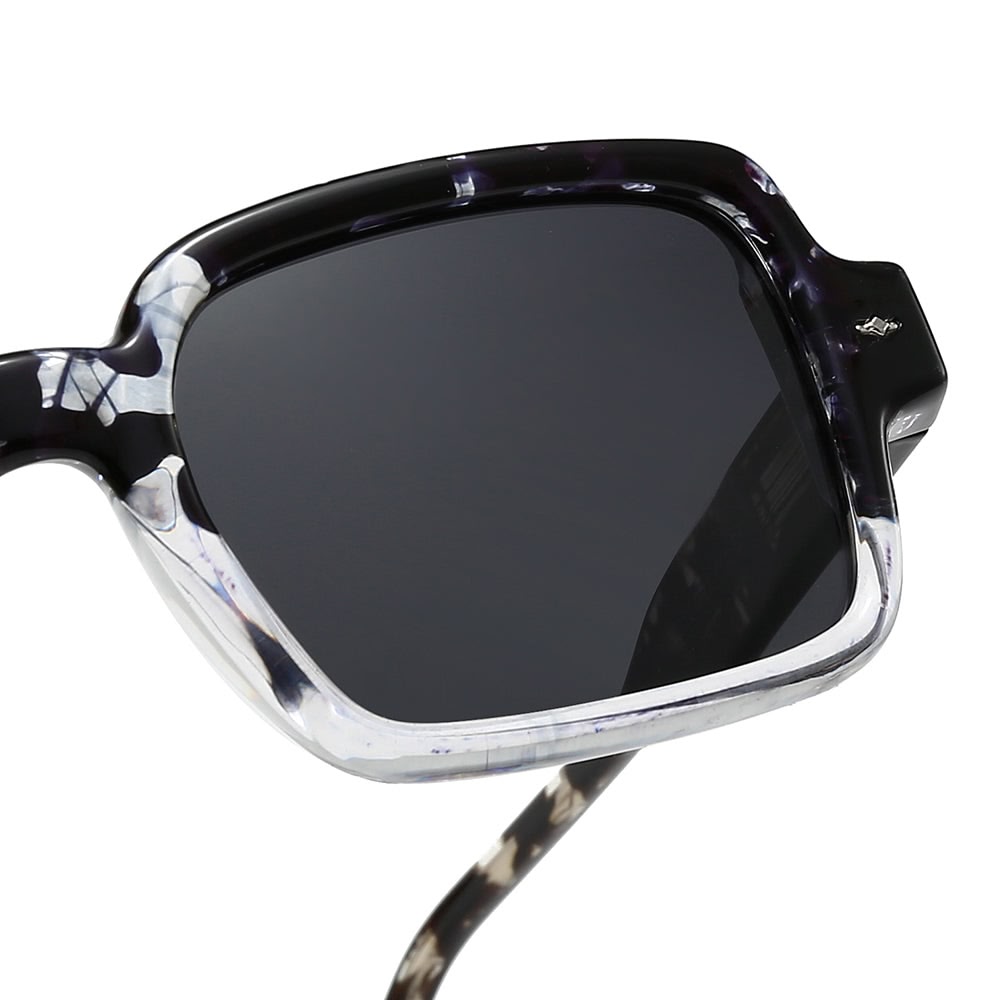 Dollger Square 90s Retro Clear Sunglasses