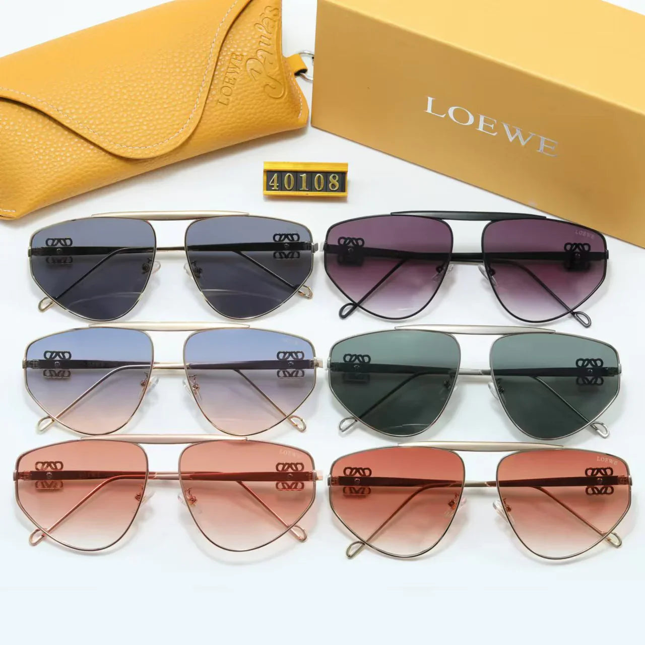 5 colors of  fashionable and popular women's sunglasses 40108