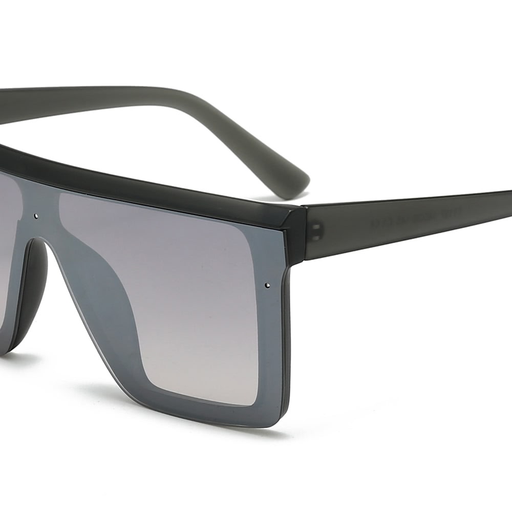 Dollger Black Rectangle Aviator Sunglasses