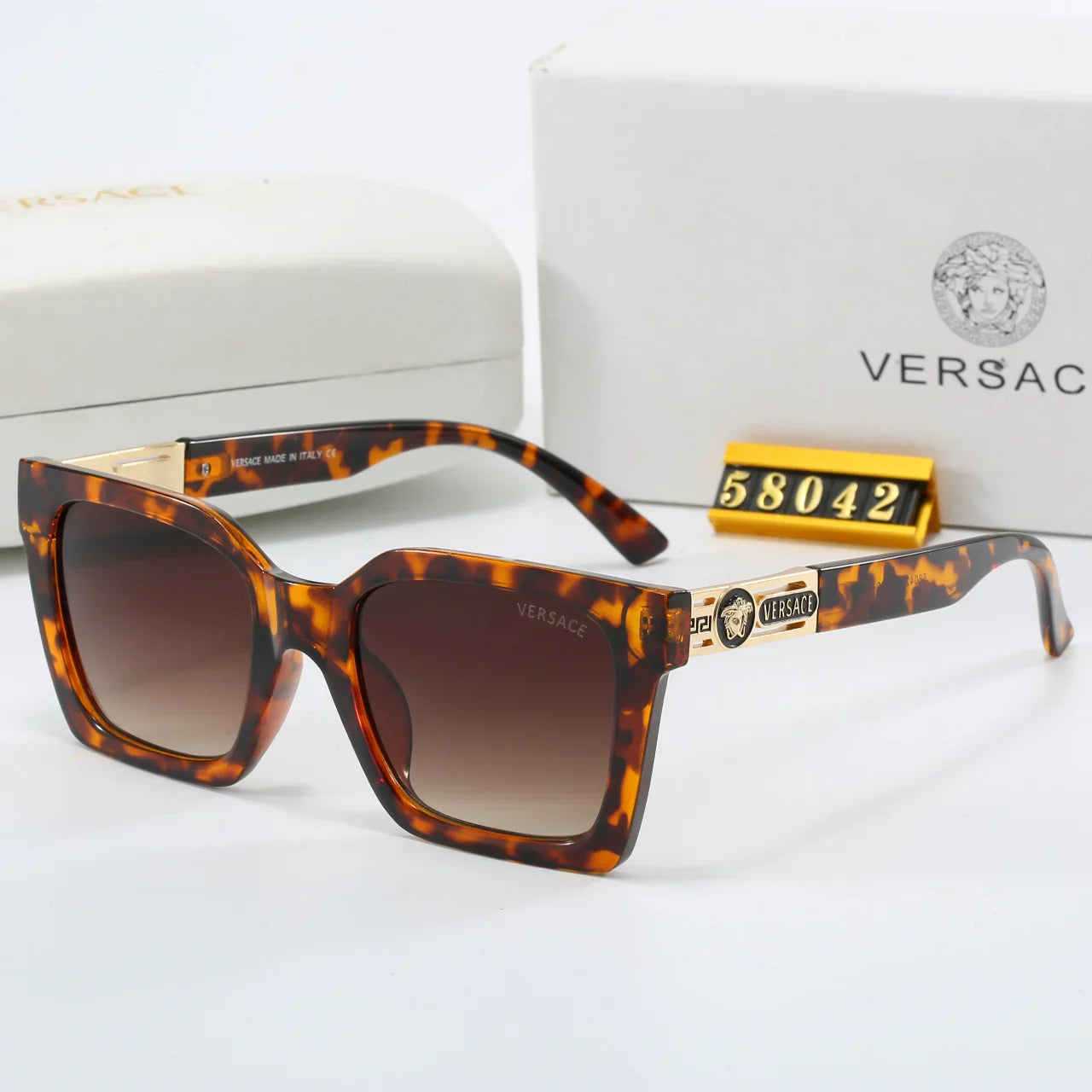 5 Color Trendy Square Frame Sunglasses  58042