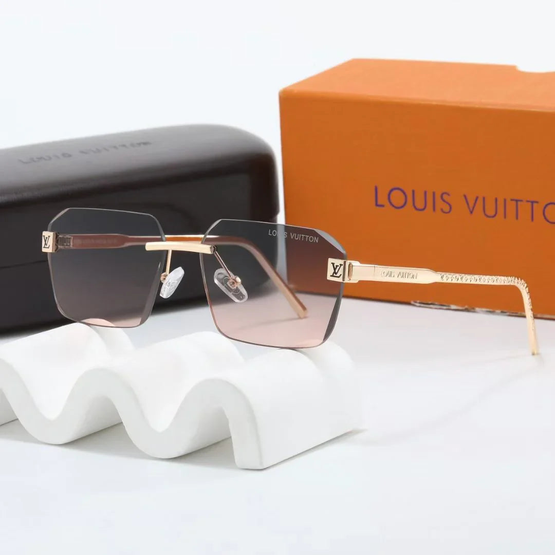 7 colors frameless new metal sunglasses