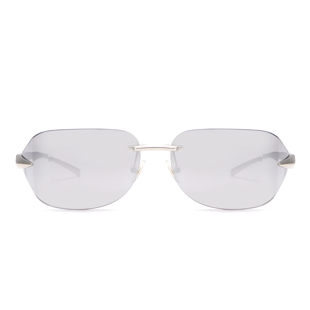 Dollger Rectangle Rimless Tinted Sunglasses