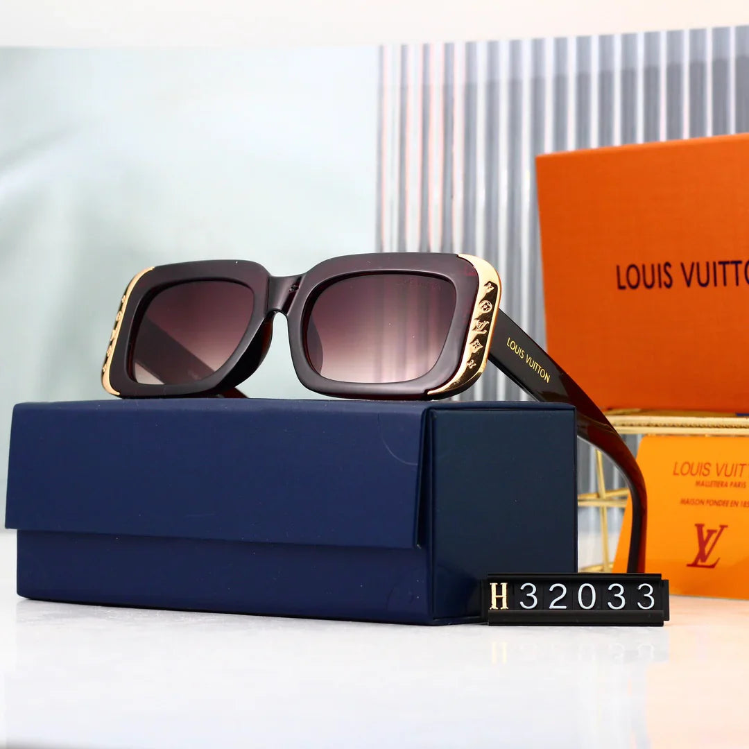 6-color HD lens thick frame full-cover sunglasses 32033