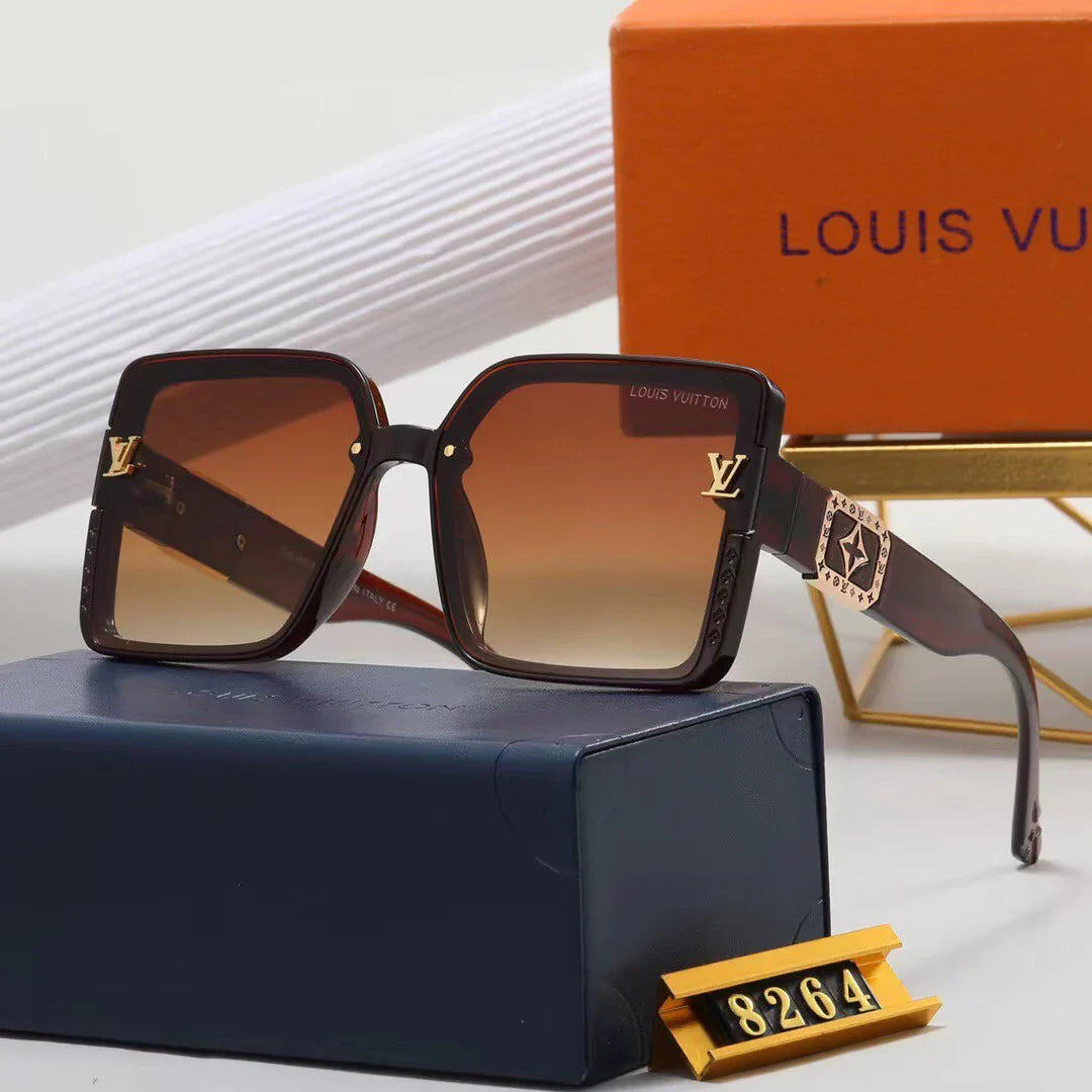 7 colors high-end square frame sunglasses  8264