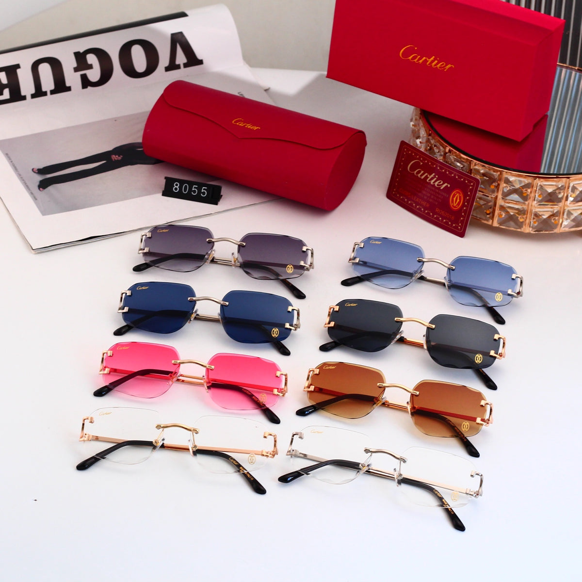 UV-protective sunglasses in 8 colors 8055