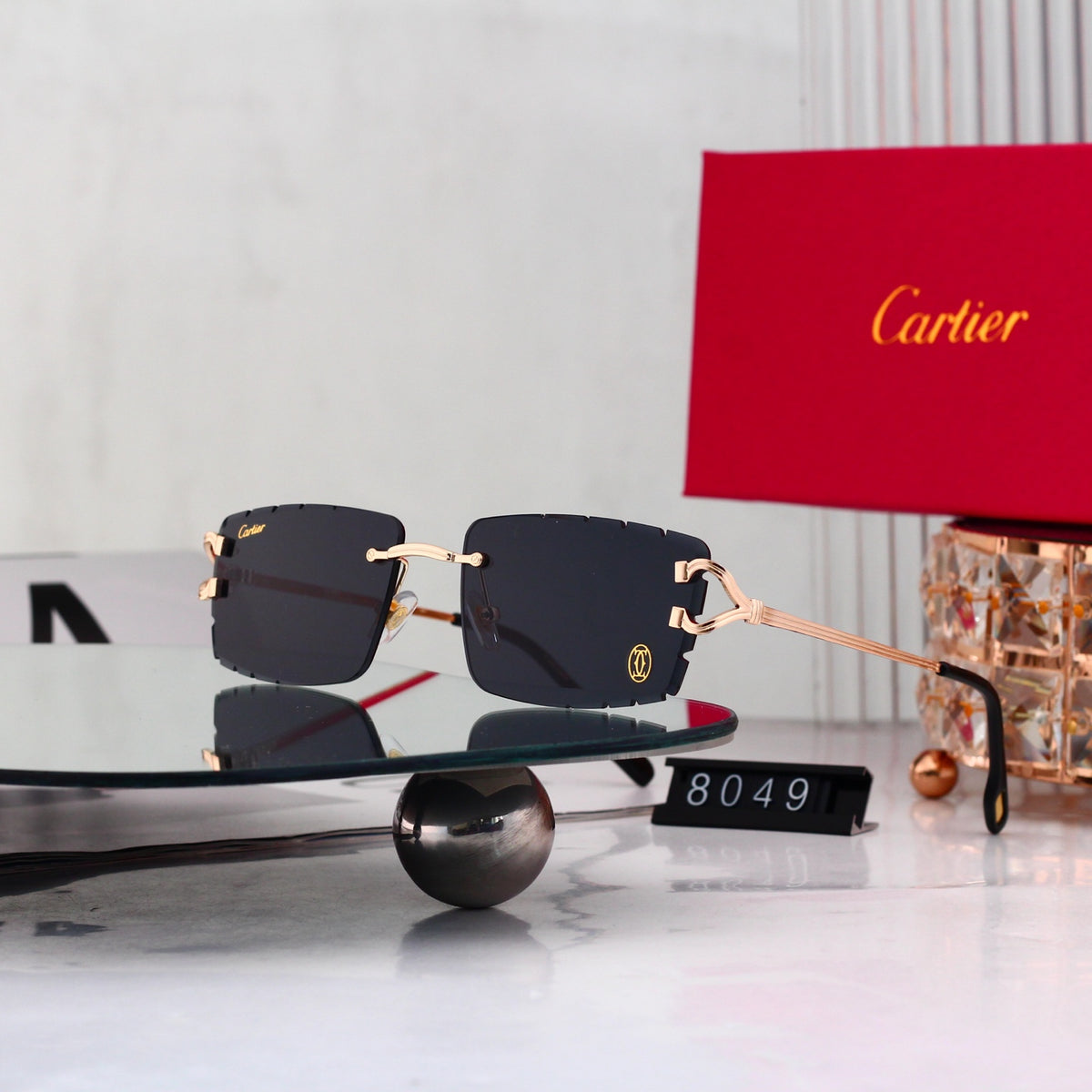6-color diamond-cut lenses, trendy sunglasses.