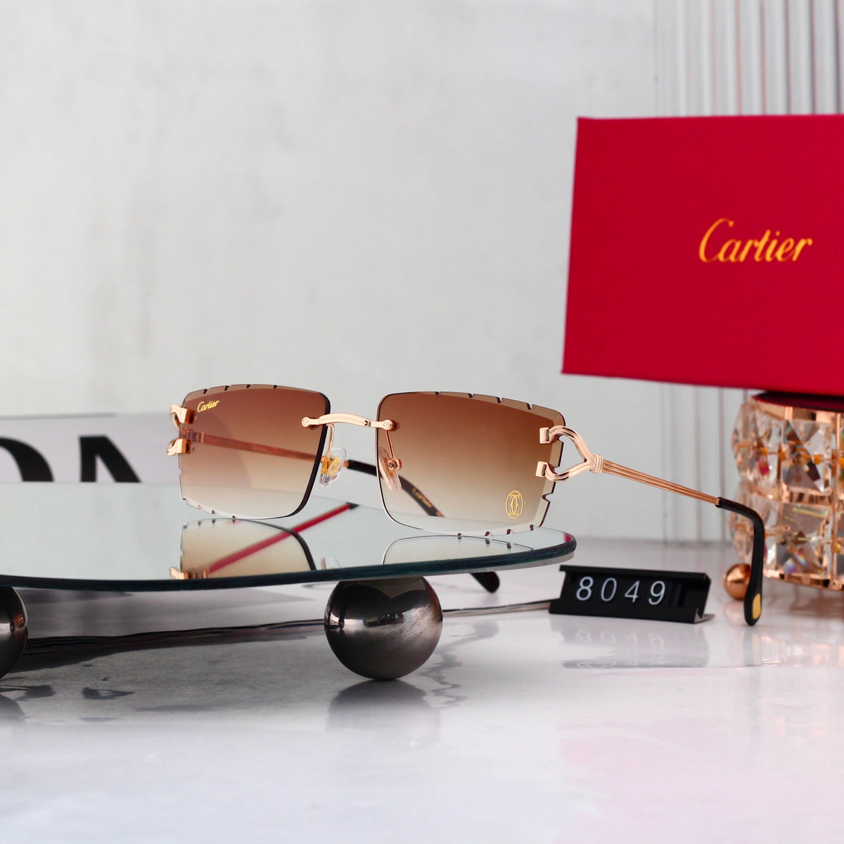 6-color diamond-cut lenses, trendy sunglasses.