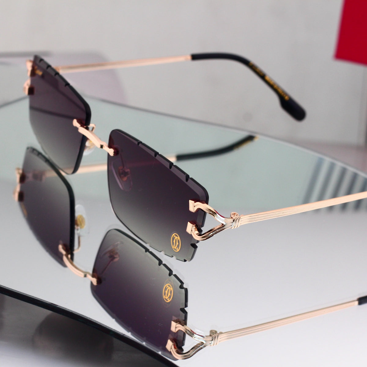 6-color diamond-cut lenses, trendy sunglasses.