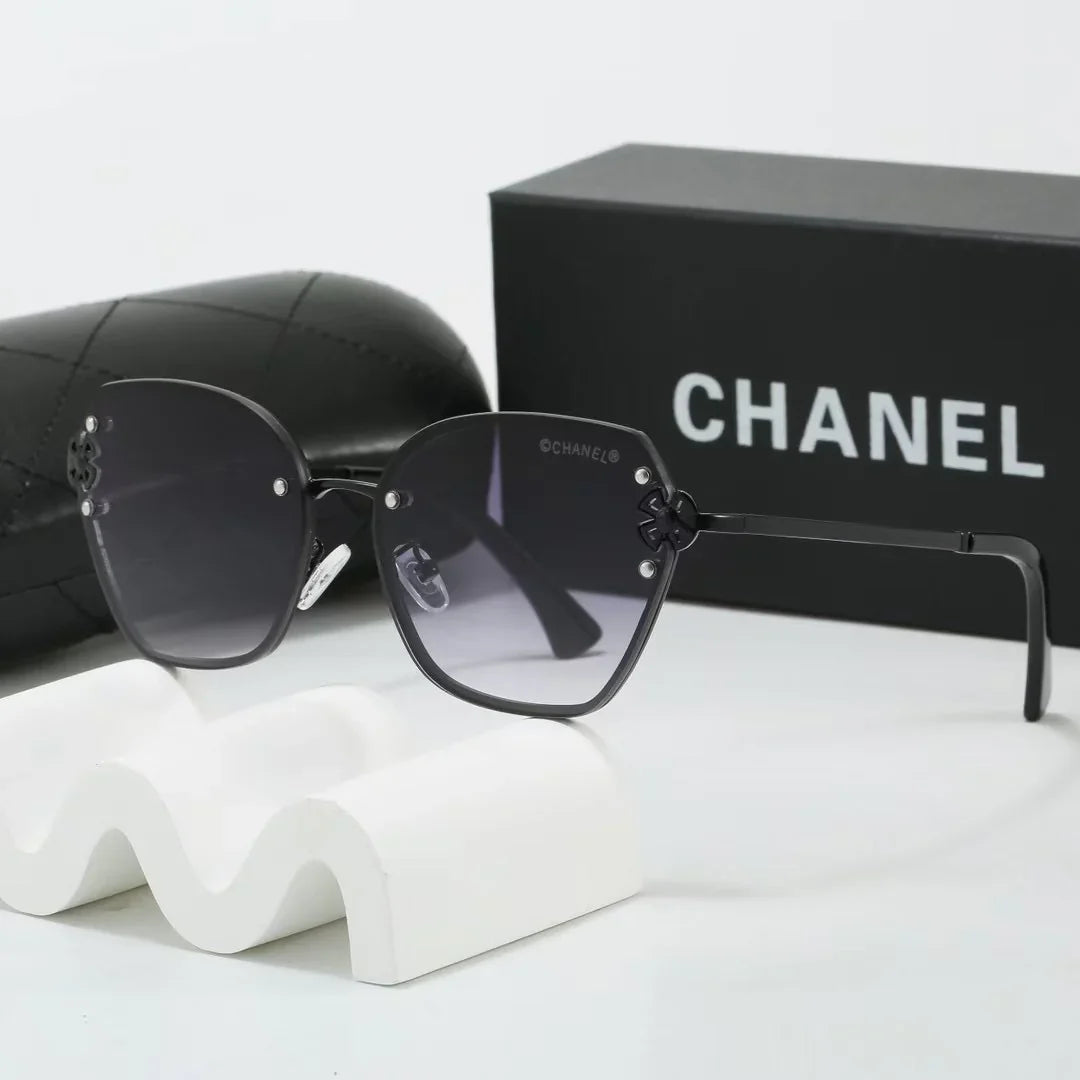 7 colors frameless metal thin lens sunglasses