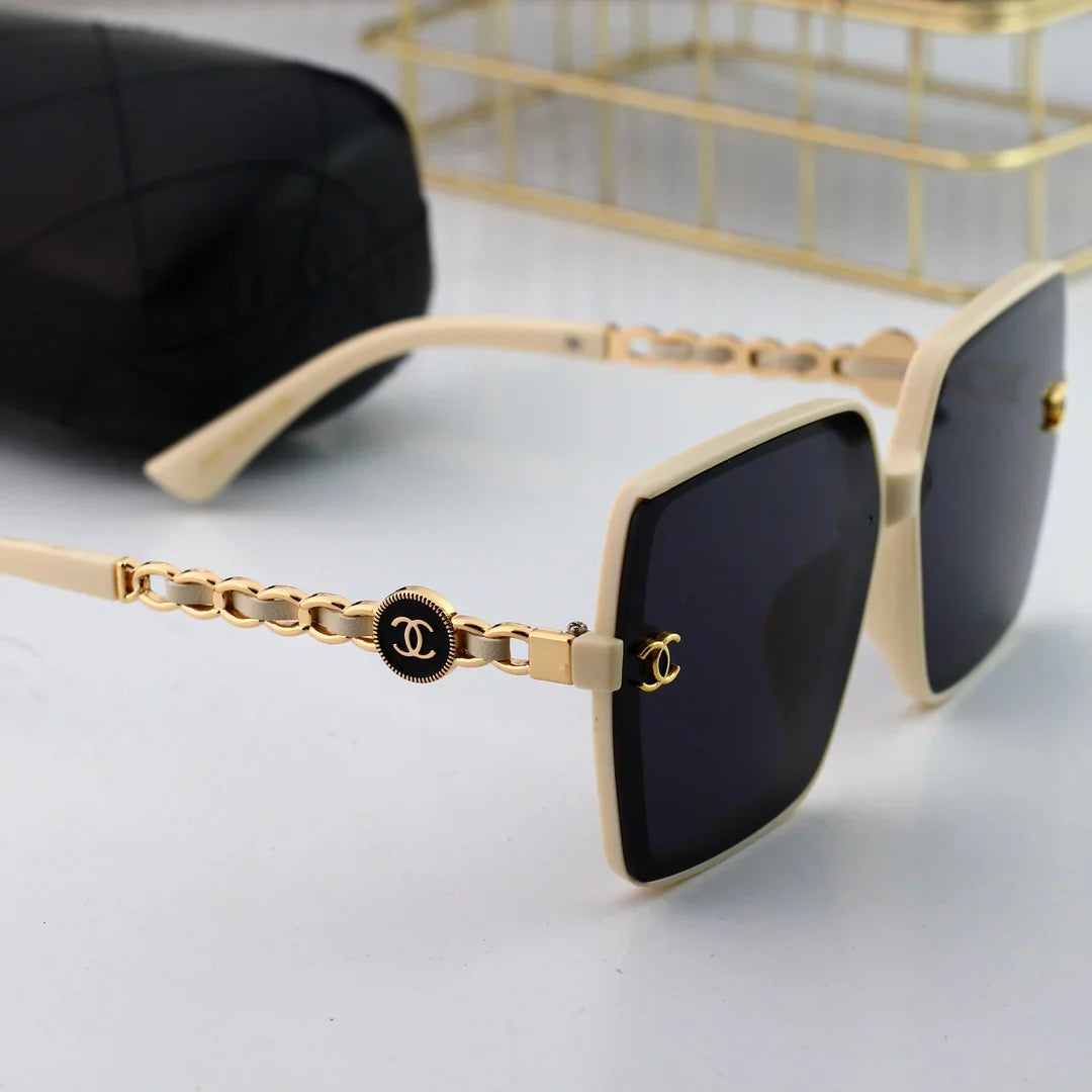 5-color Polaroid nylon HD lenses frameless design sunglasses 7268